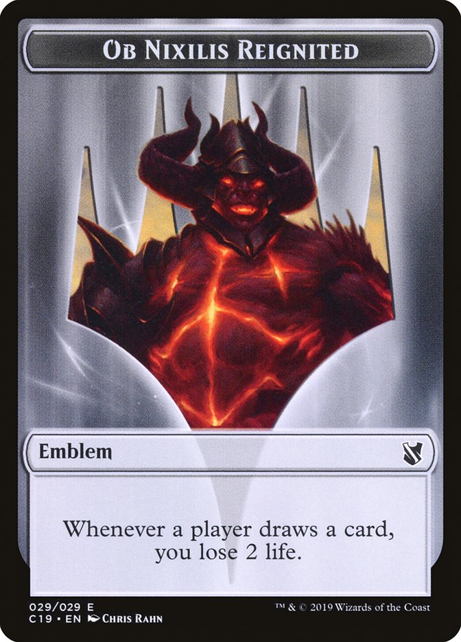 Ob Nixilis Reignited Emblem [Commander 2019 Tokens] | Odin's Place
