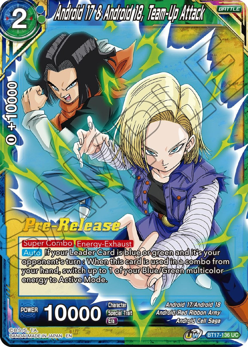Android 17 & Android 18, Team-Up Attack (BT17-136) [Ultimate Squad Prerelease Promos] | Odin's Place