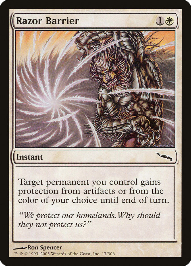 Razor Barrier (17) [Mirrodin] | Odin's Place