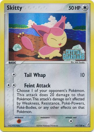 Skitty (41/100) (Stamped) [EX: Crystal Guardians] | Odin's Place
