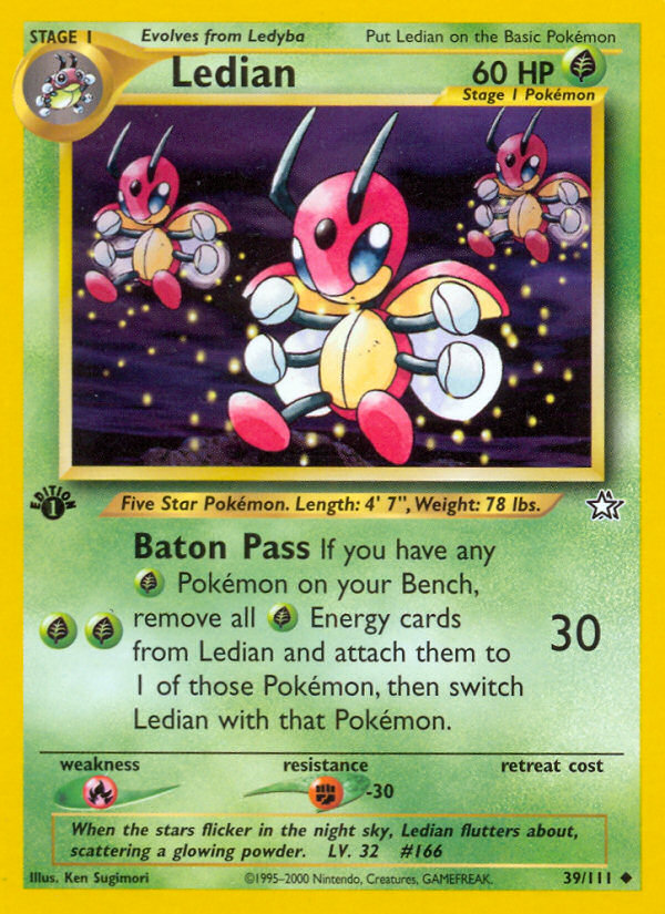 Ledian (39/111) [Neo Genesis 1st Edition] | Odin's Place