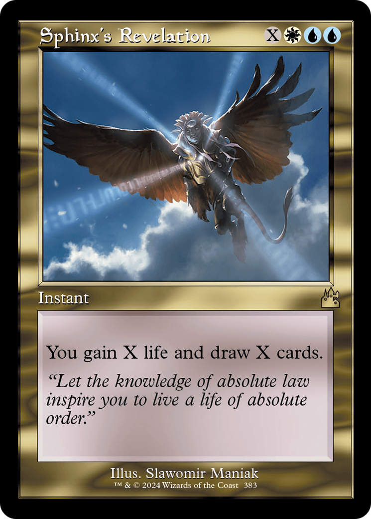 Sphinx's Revelation (Retro Frame) [Ravnica Remastered] | Odin's Place