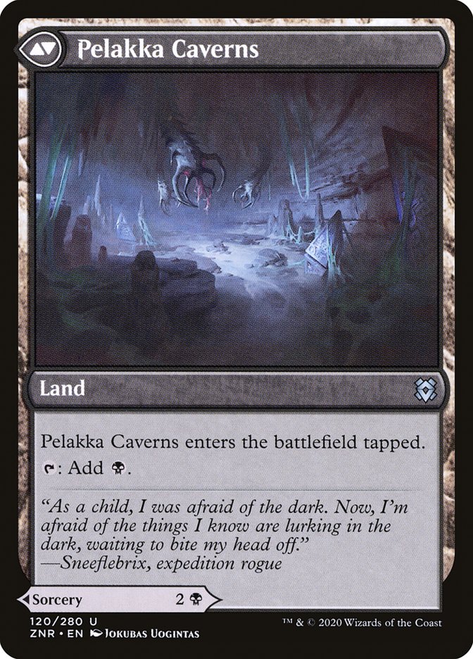 Pelakka Predation // Pelakka Caverns [Zendikar Rising] | Odin's Place