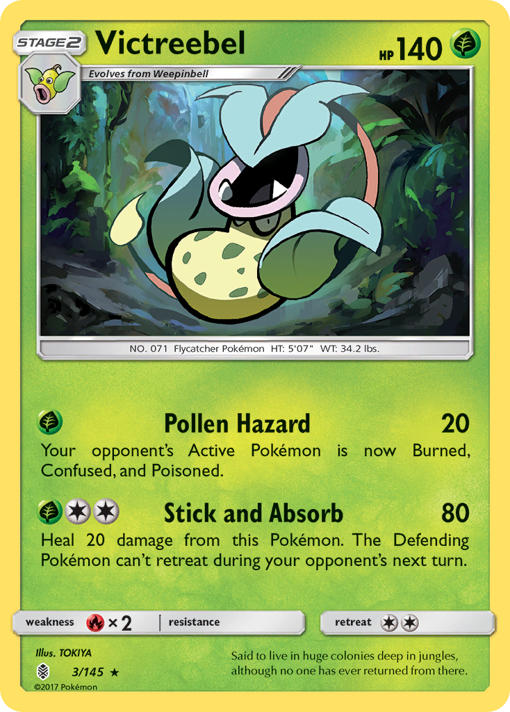 Victreebel (3/145) [Sun & Moon: Guardians Rising] | Odin's Place