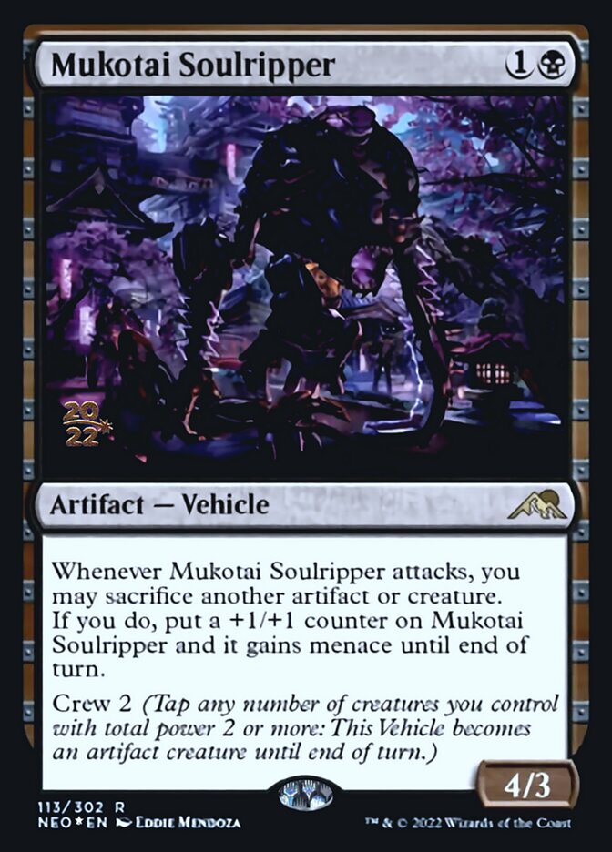 Mukotai Soulripper [Kamigawa: Neon Dynasty Prerelease Promos] | Odin's Place