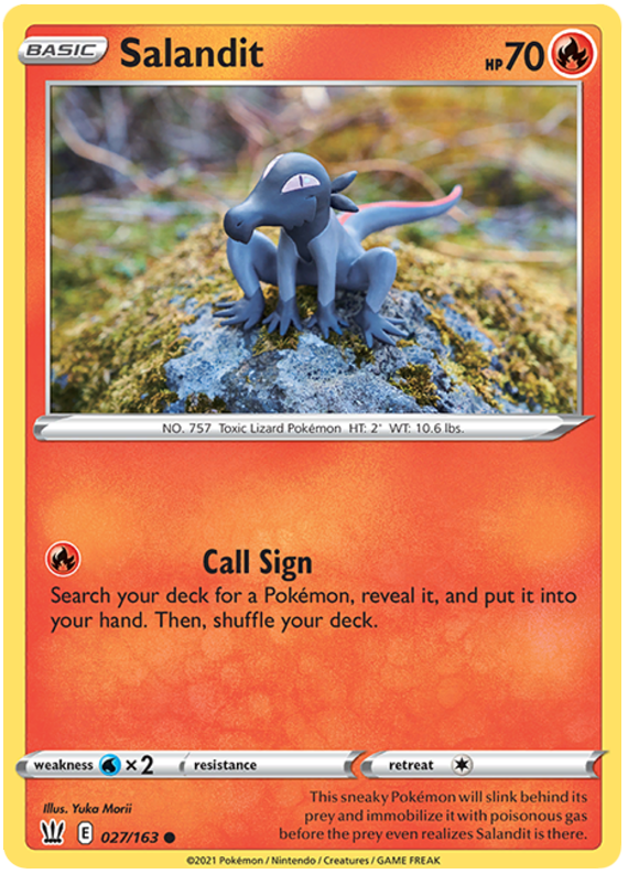 Salandit (027/163) [Sword & Shield: Battle Styles] | Odin's Place