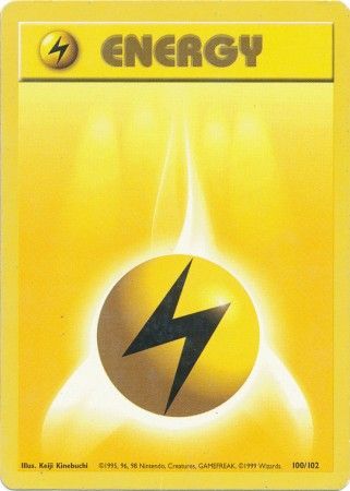 Lightning Energy (100/102) [Base Set Unlimited] | Odin's Place