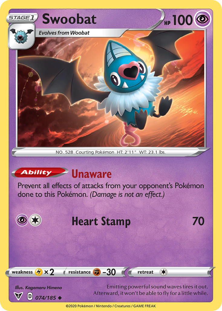 Swoobat (074/185) [Sword & Shield: Vivid Voltage] | Odin's Place