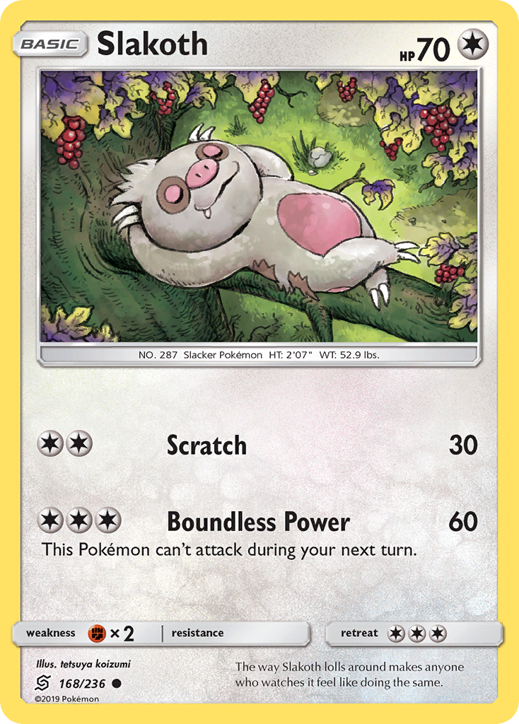 Slakoth (168/236) [Sun & Moon: Unified Minds] | Odin's Place