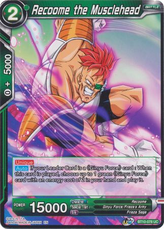 Recoome the Musclehead (BT10-078) [Rise of the Unison Warrior 2nd Edition] | Odin's Place