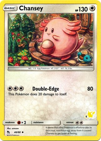 Chansey (46/68) (Pikachu Stamp #5) [Battle Academy 2020] | Odin's Place