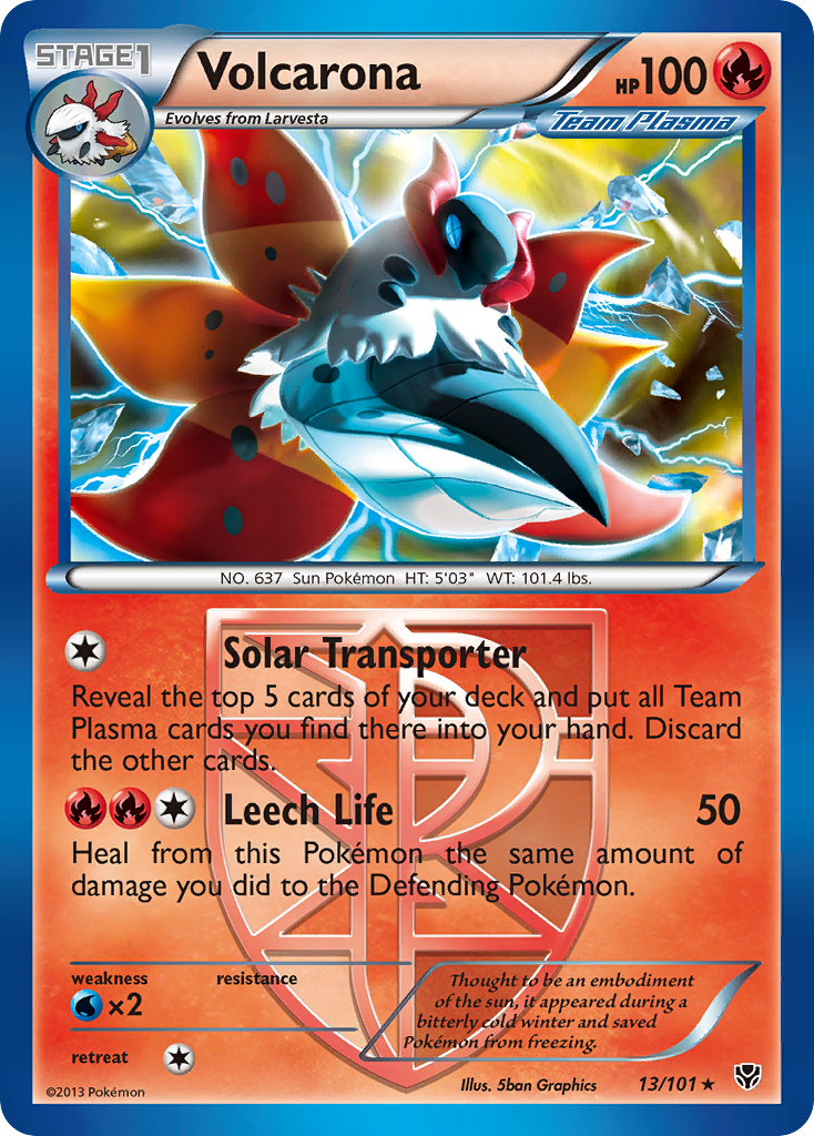 Volcarona (13/101) [Black & White: Plasma Blast] | Odin's Place