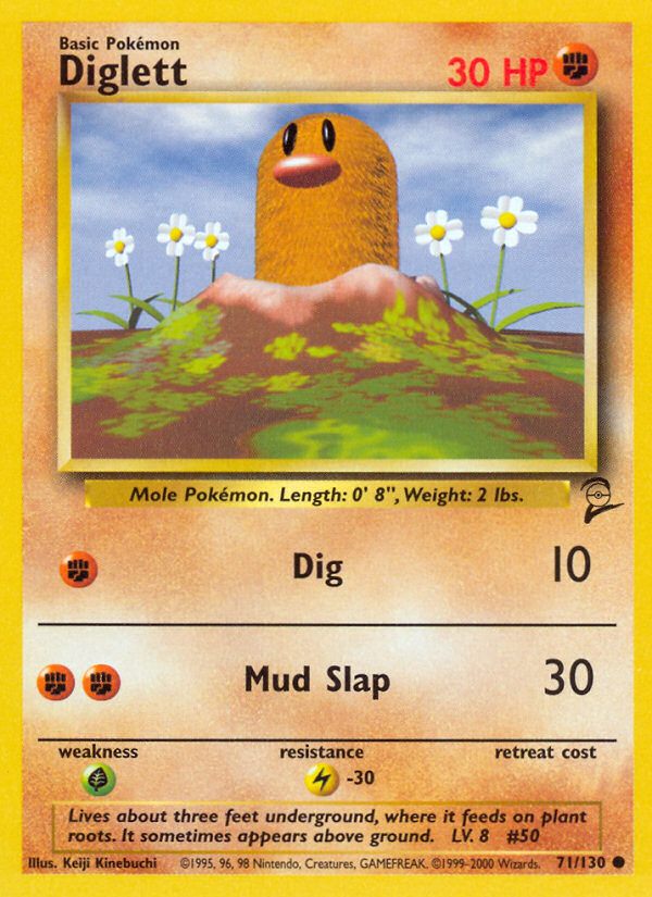 Diglett (71/130) [Base Set 2] | Odin's Place