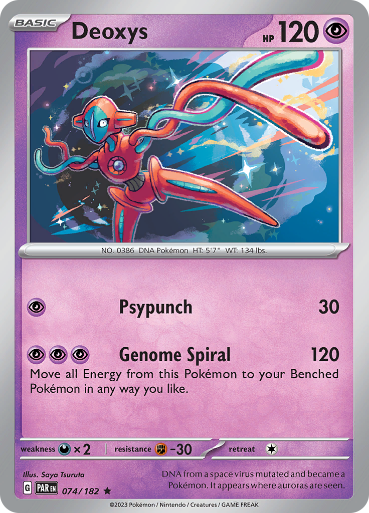 Deoxys (074/182) [Scarlet & Violet: Paradox Rift] | Odin's Place