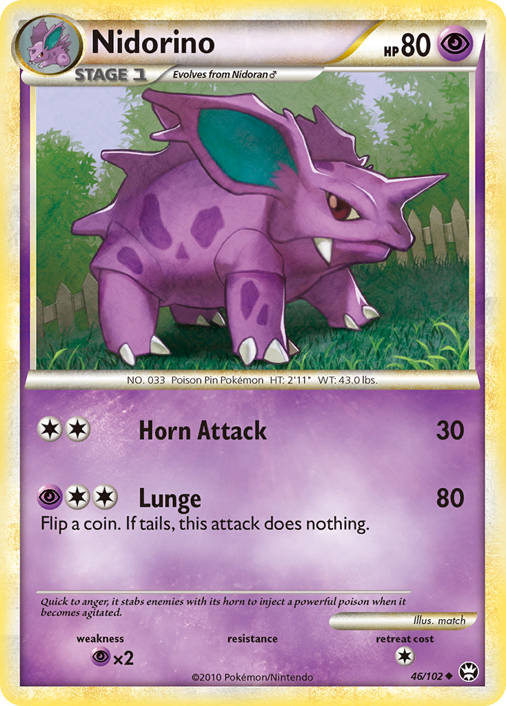 Nidorino (46/102) [HeartGold & SoulSilver: Triumphant] | Odin's Place