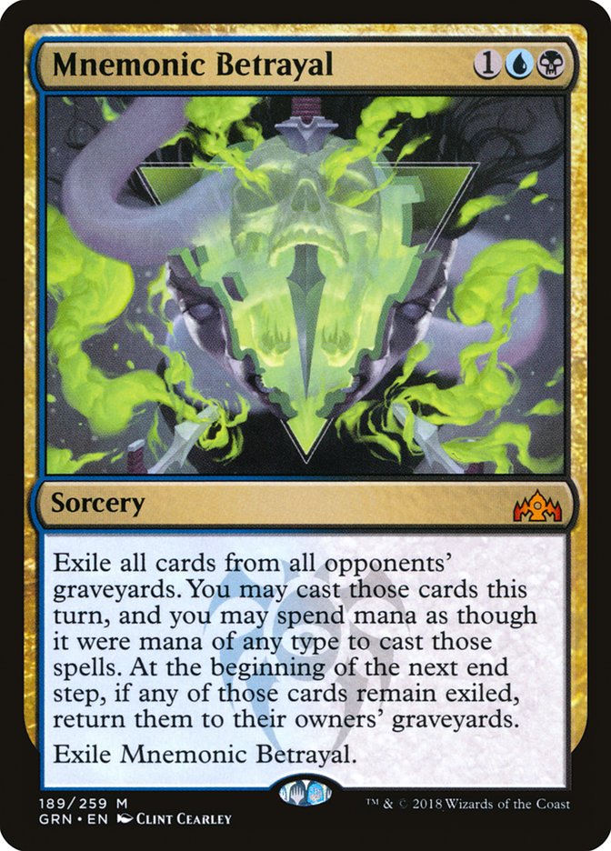 Mnemonic Betrayal (189) [Guilds of Ravnica] | Odin's Place