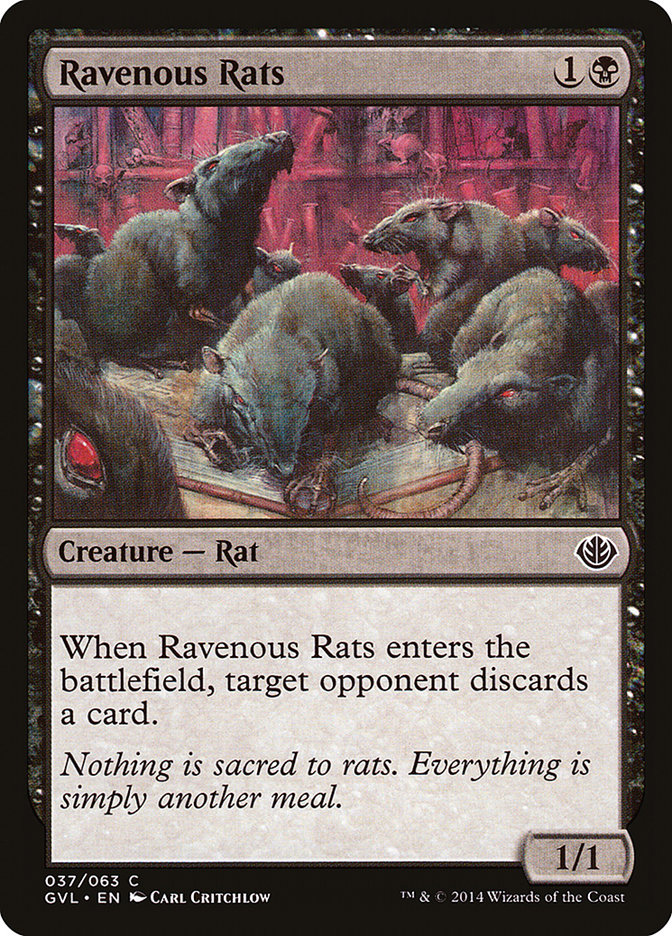 Ravenous Rats (37) (Garruk vs. Liliana) [Duel Decks Anthology] | Odin's Place