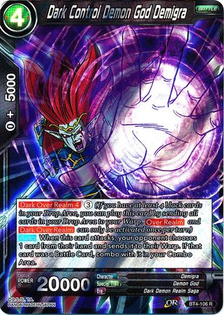 Dark Control Demon God Demigra (BT4-106) [Colossal Warfare] | Odin's Place