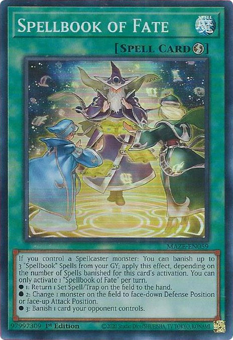 Spellbook of Fate [MAZE-EN059] Super Rare | Odin's Place