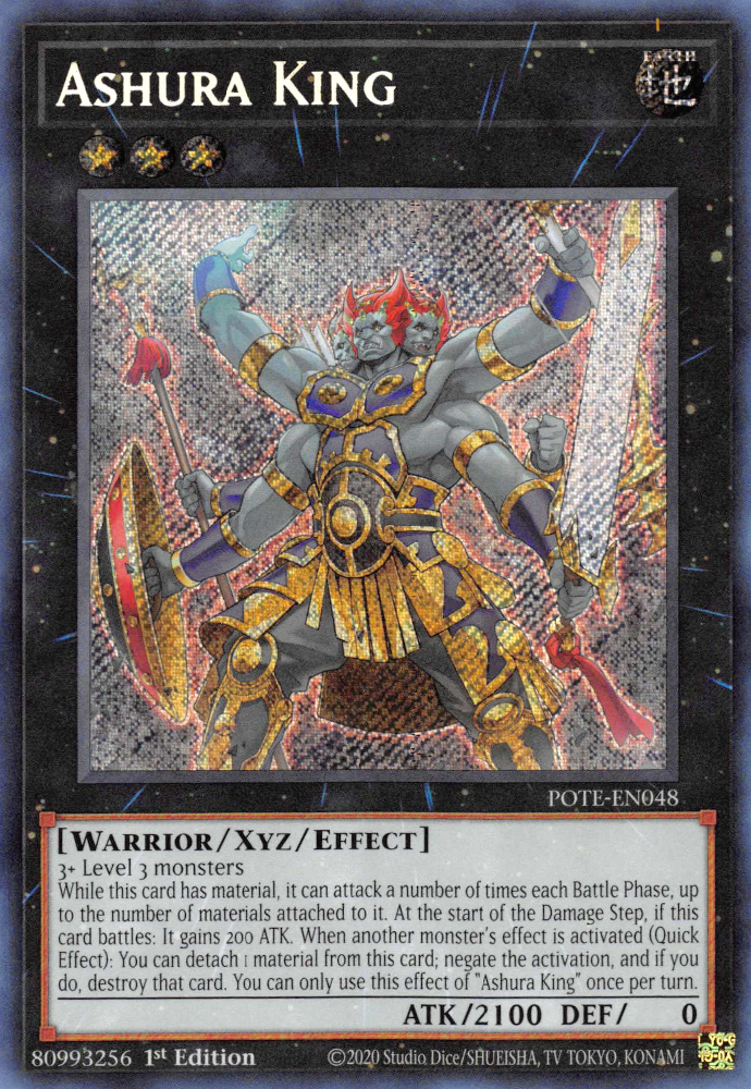 Ashura King [POTE-EN048] Secret Rare | Odin's Place