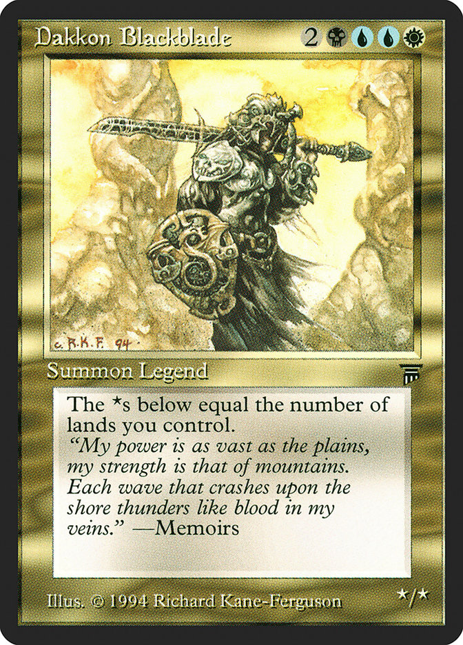 Dakkon Blackblade (225) [Legends] | Odin's Place