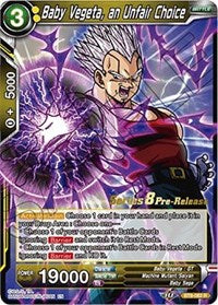 Baby Vegeta, an Unfair Choice (BT8-082_PR) [Malicious Machinations Prerelease Promos] | Odin's Place