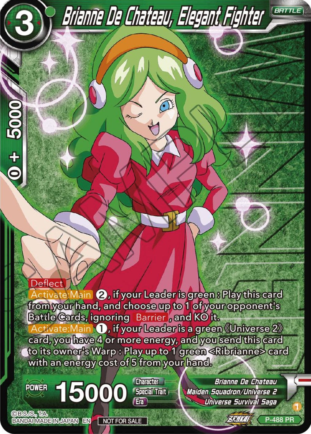 Brianne De Chateau, Elegant Fighter (Zenkai Series Tournament Pack Vol.3 Winner) (P-488) [Tournament Promotion Cards] | Odin's Place