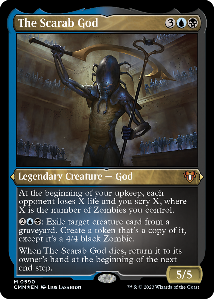 The Scarab God (Foil Etched) [Commander Masters] | Odin's Place