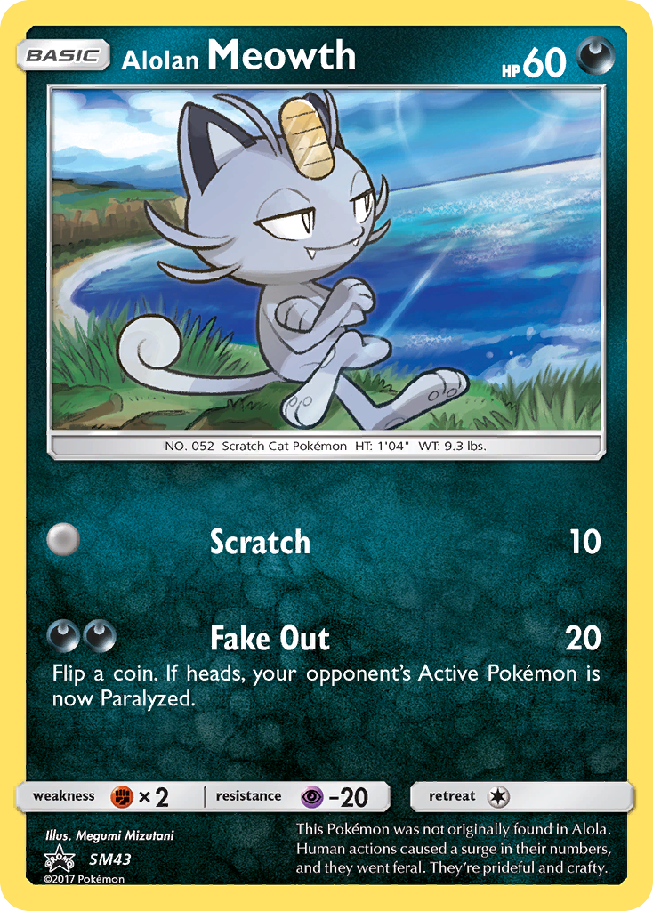 Alolan Meowth (SM43) [Sun & Moon: Black Star Promos] | Odin's Place