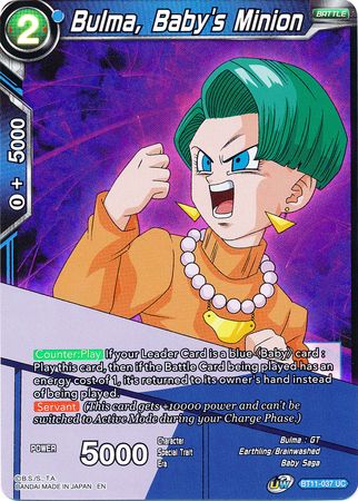 Bulma, Baby's Minion (BT11-037) [Vermilion Bloodline] | Odin's Place