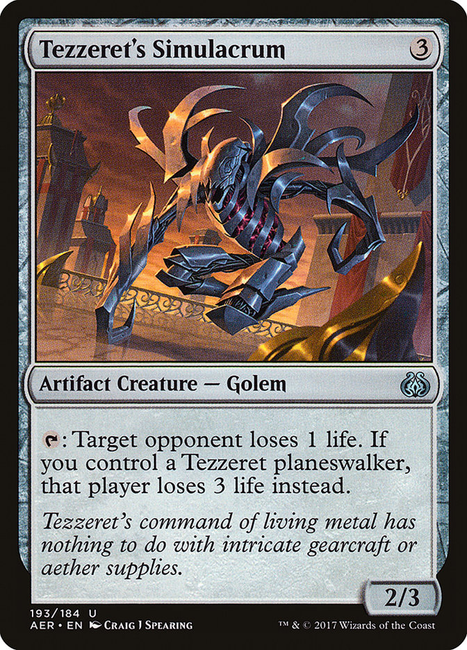 Tezzeret's Simulacrum (193) [Aether Revolt] | Odin's Place