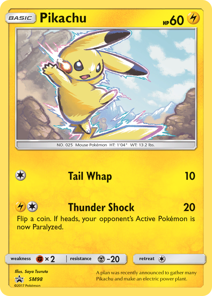 Pikachu (SM98) [Sun & Moon: Black Star Promos] | Odin's Place