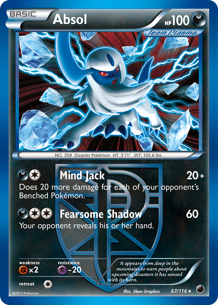 Absol (67/116) [Black & White: Plasma Freeze] | Odin's Place