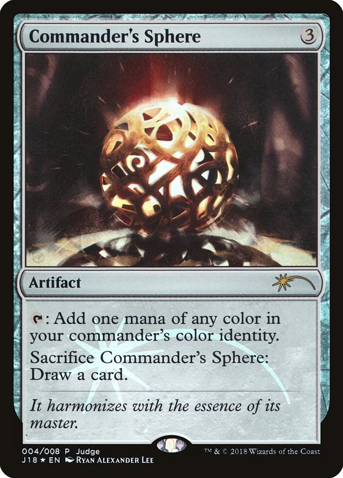 Commander's Sphere (4) [Judge Gift Cards 2018] | Odin's Place