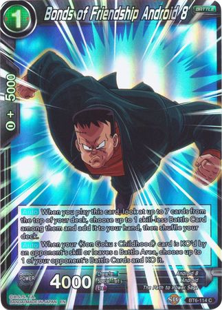Bonds of Friendship Android 8 (Reprint) (BT6-114) [Battle Evolution Booster] | Odin's Place
