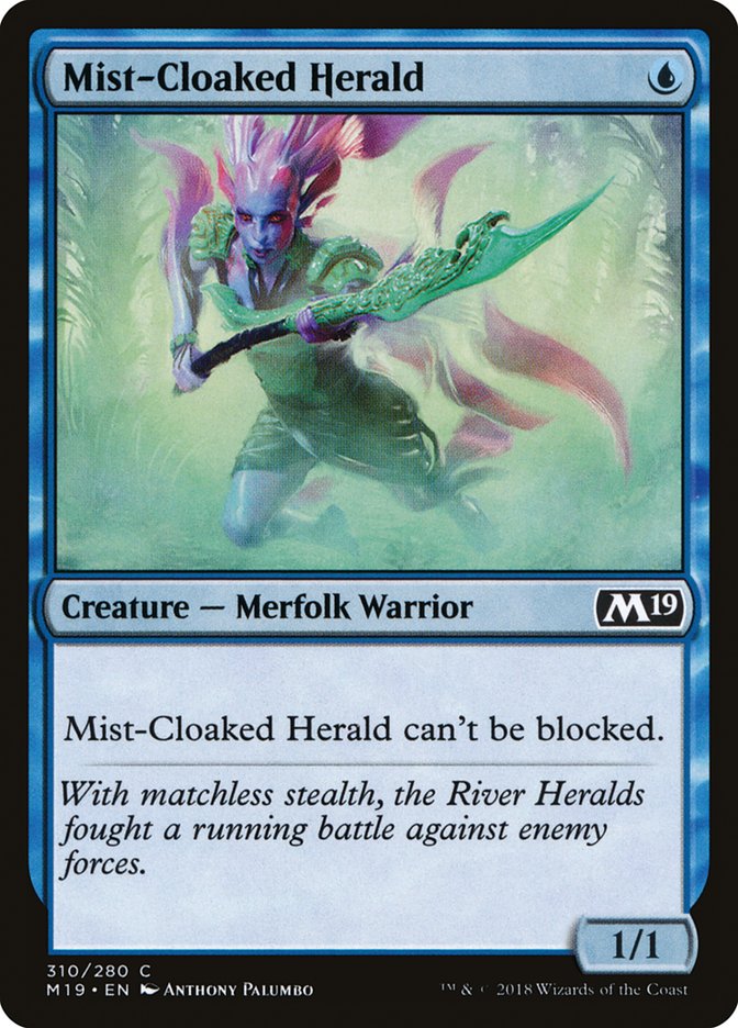 Mist-Cloaked Herald (310) [Core Set 2019] | Odin's Place