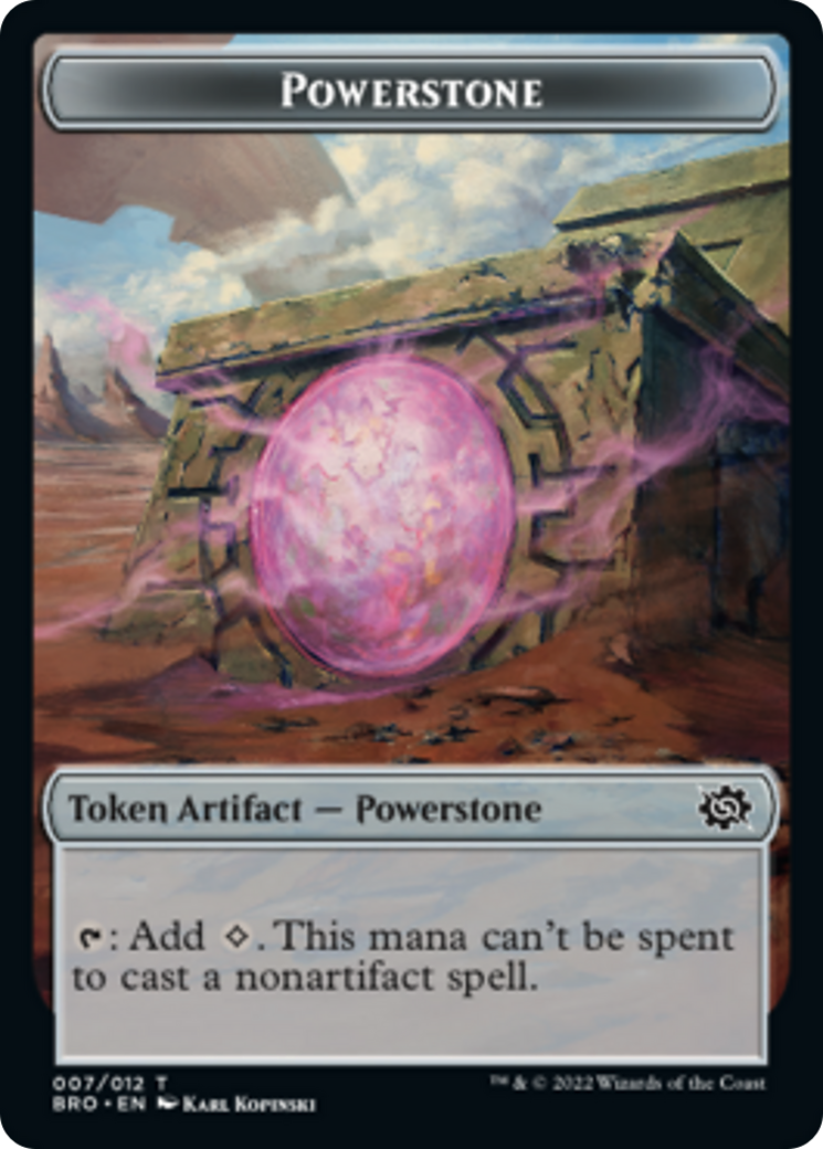 Copy // Powerstone Double-Sided Token [The Brothers' War Commander Tokens] | Odin's Place