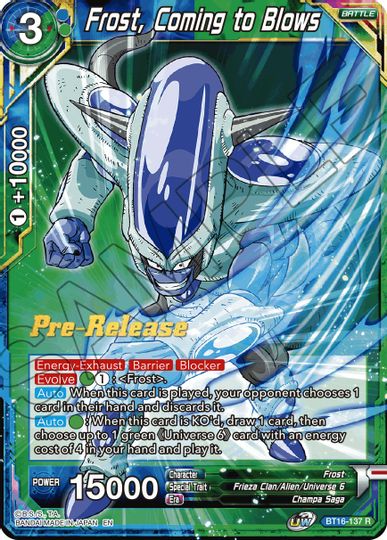 Frost, Coming to Blows (BT16-137) [Realm of the Gods Prerelease Promos] | Odin's Place