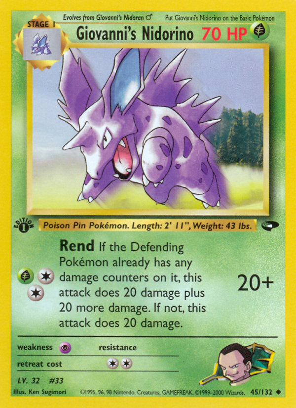 Giovanni's Nidorino (45/132) [Gym Challenge 1st Edition] | Odin's Place
