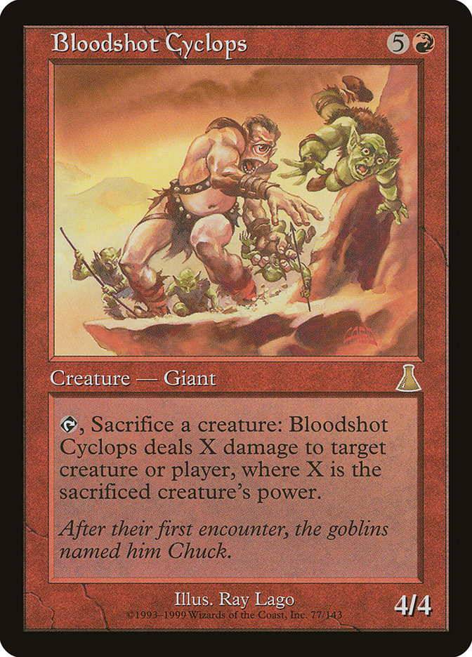 Bloodshot Cyclops (77) [Urza's Destiny] | Odin's Place