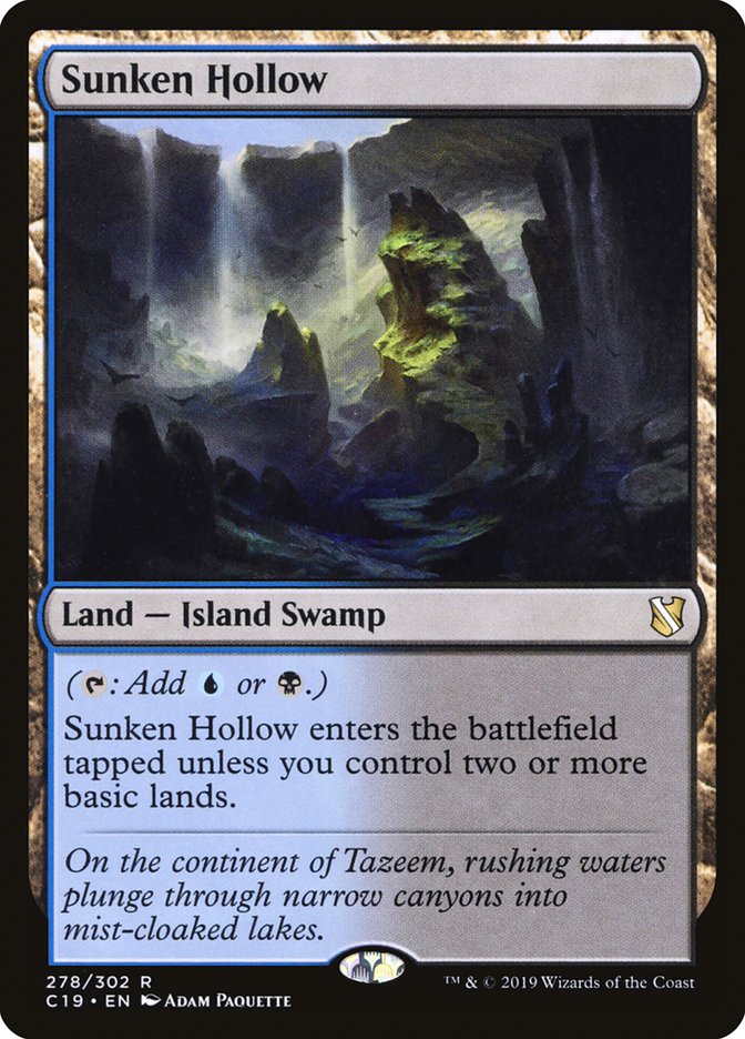 Sunken Hollow [Commander 2019] | Odin's Place