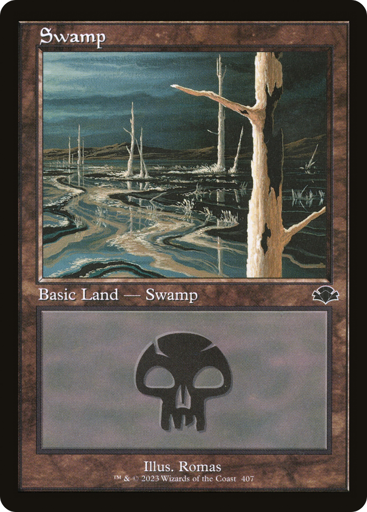 Swamp (407) (Retro) [Dominaria Remastered] | Odin's Place