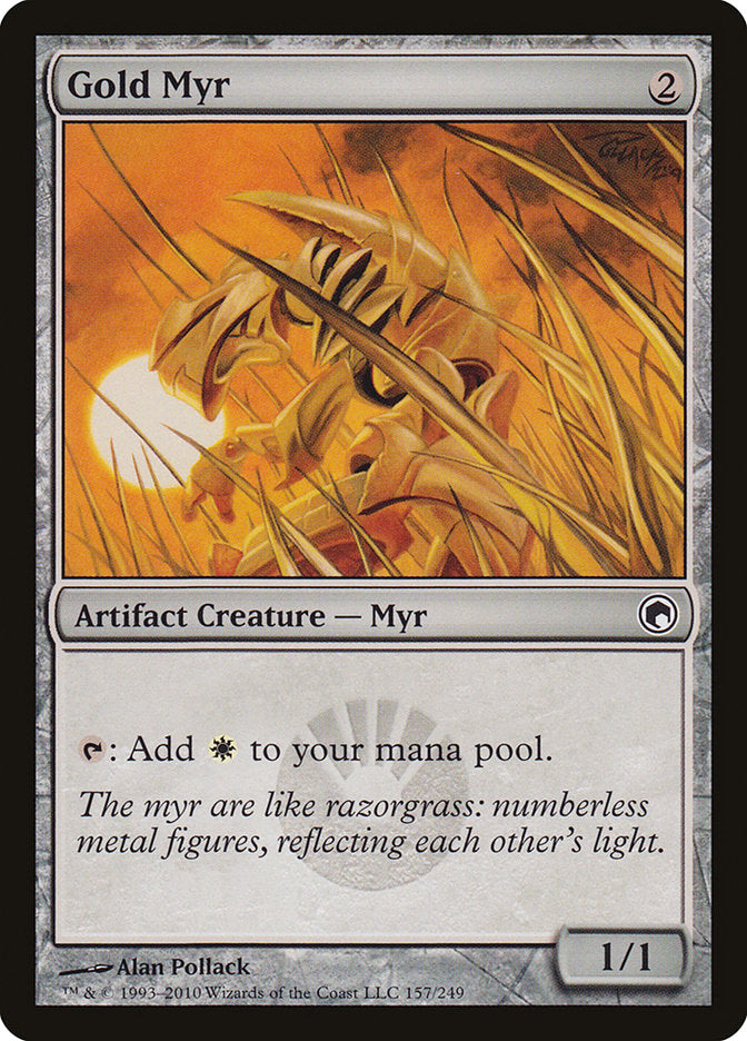 Gold Myr (157) [Scars of Mirrodin] | Odin's Place