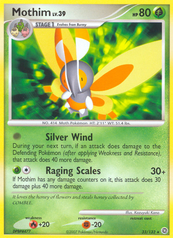 Mothim (33/132) [Diamond & Pearl: Secret Wonders] | Odin's Place