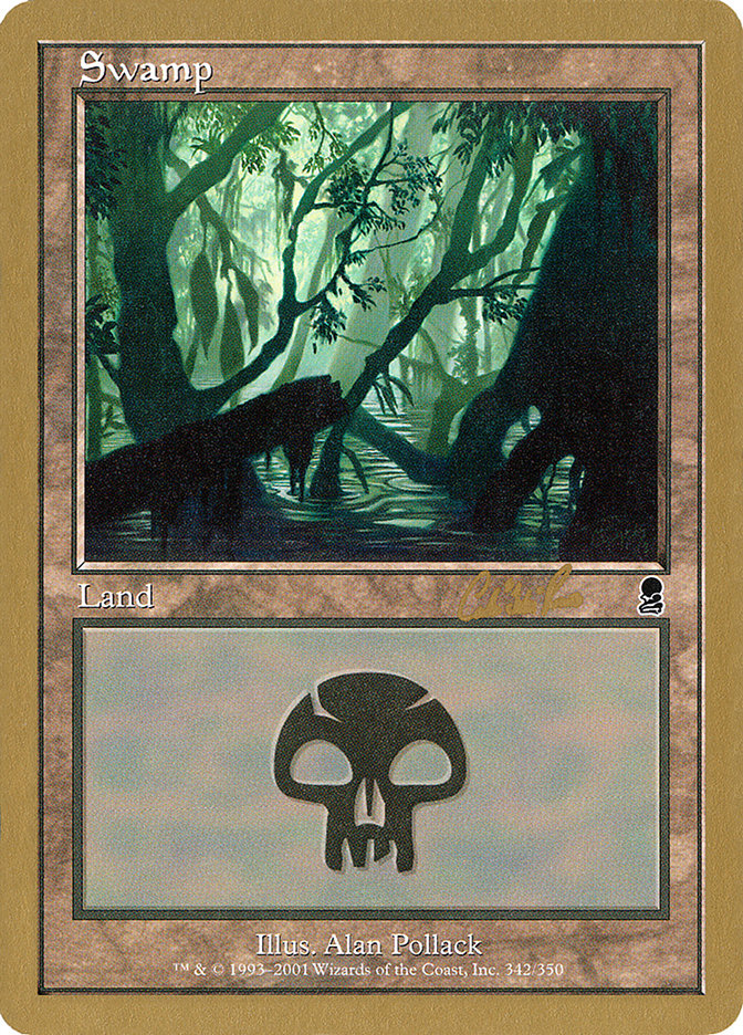 Swamp (cr342) (Carlos Romao) [World Championship Decks 2002] | Odin's Place