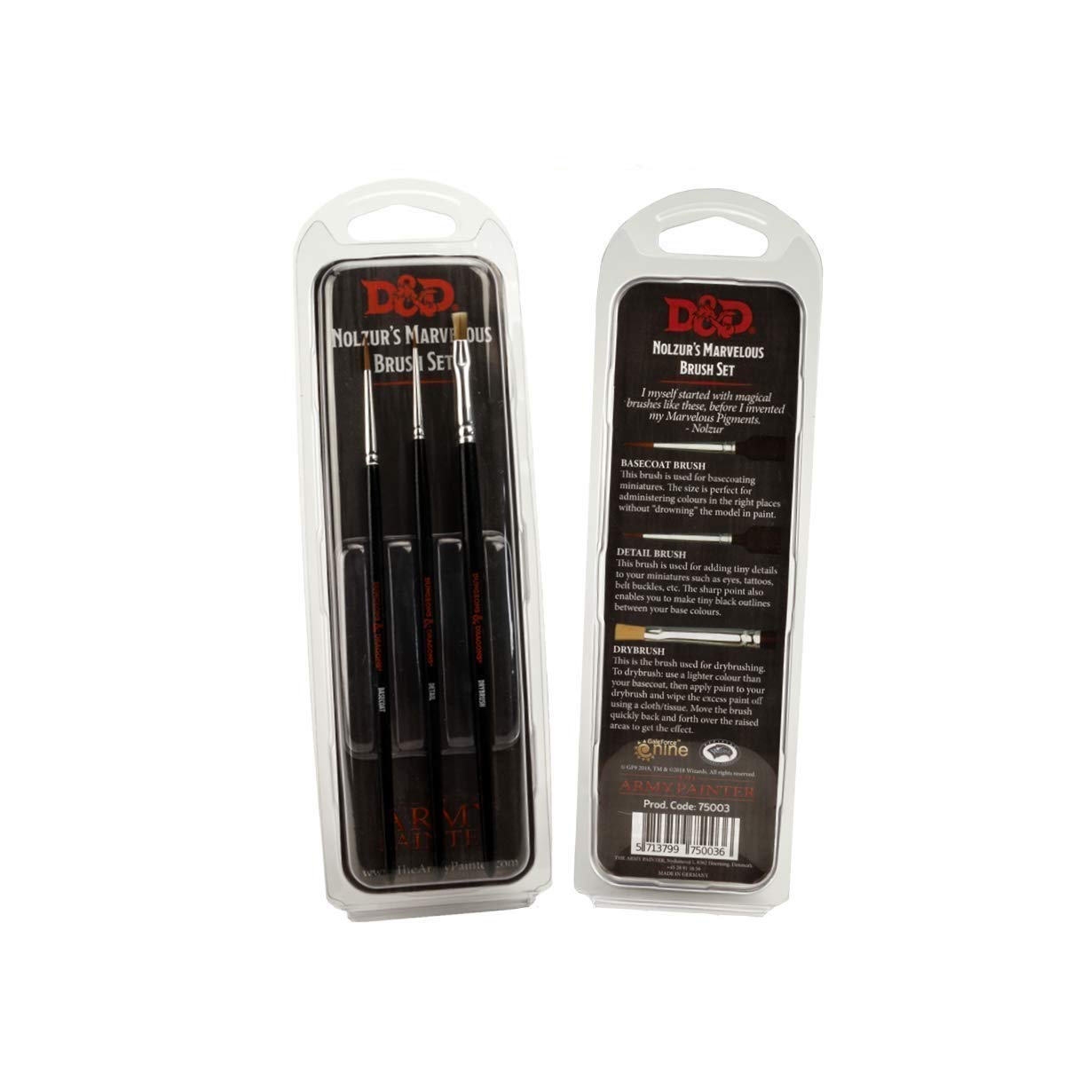 The Army Painter Dungeons & Dragons Nolzur's Marvelous Brush Set | Odin's Place