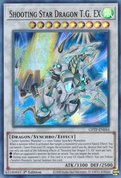 Shooting Star Dragon T.G. EX [GFTP-EN044] Ultra Rare | Odin's Place