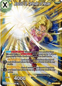 Android 18, Defender of Heroes (BT14-093) [Cross Spirits] | Odin's Place