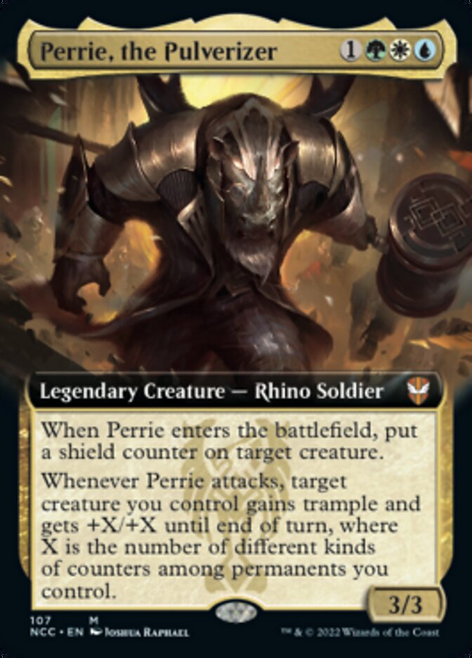 Perrie, the Pulverizer (Extended Art) [Streets of New Capenna Commander] | Odin's Place