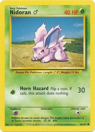 Nidoran (55/102) (Male) [Base Set Unlimited] | Odin's Place